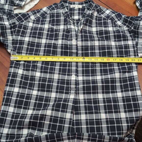 Alex Mill Plaid Popover Tunic Top Sz M - Picture 8 of 10